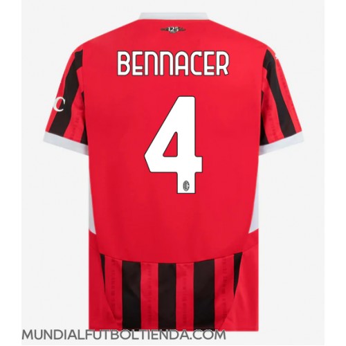 Camiseta AC Milan Ismael Bennacer #4 Primera Equipación Replica 2024-25 mangas cortas